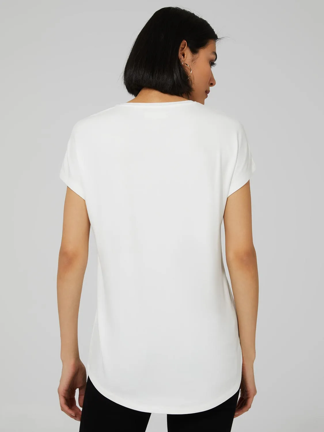 "Life Is Too Short To Wait" Graphic T-Shirt sold by Suzy Shier product image thumbnail 4