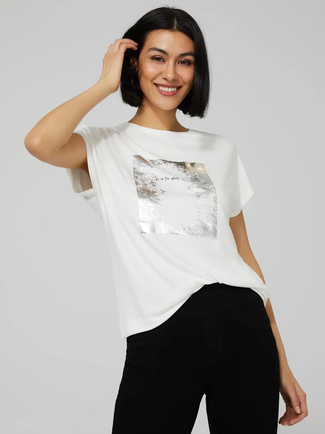 "Life Is Too Short To Wait" Graphic T-Shirt sold by Suzy Shier