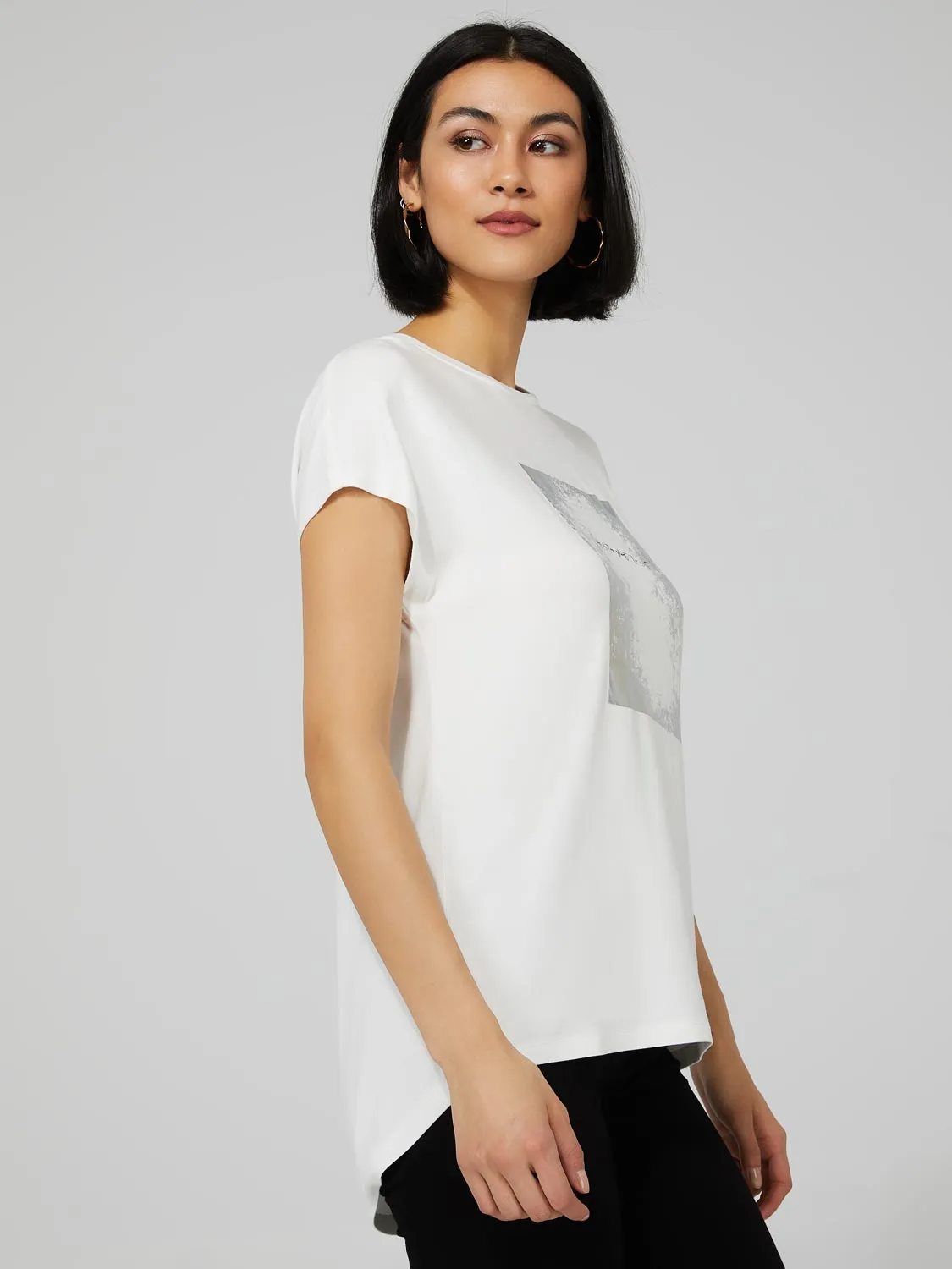 "Life Is Too Short To Wait" Graphic T-Shirt sold by Suzy Shier product image thumbnail 3