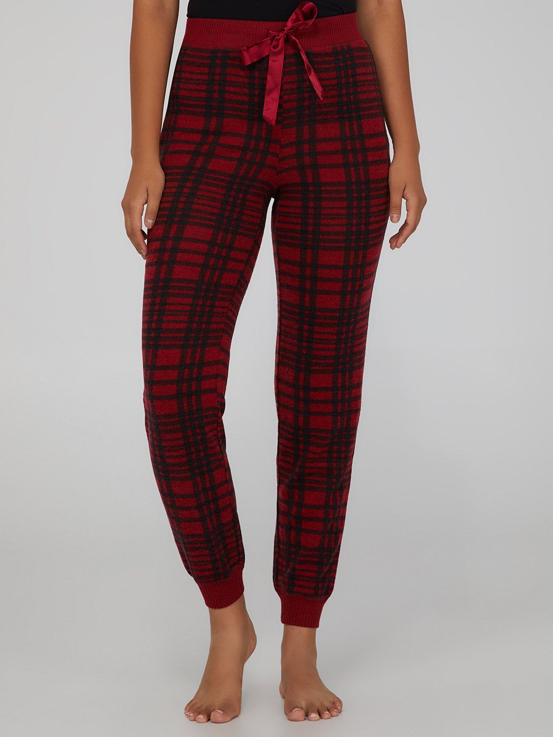 Plaid Henley PJ Set sold by Suzy Shier product image thumbnail 3