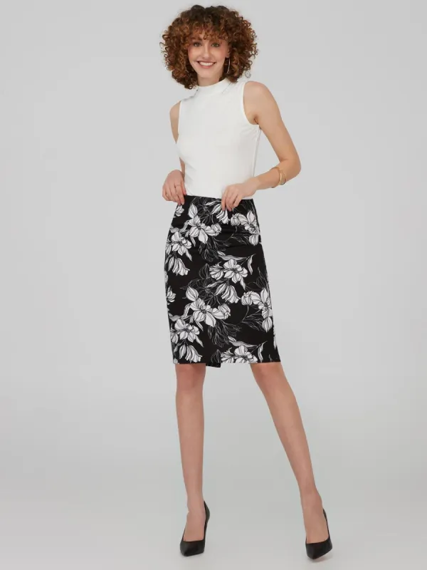 High Waisted Midi Pencil Skirt sold by Suzy Shier