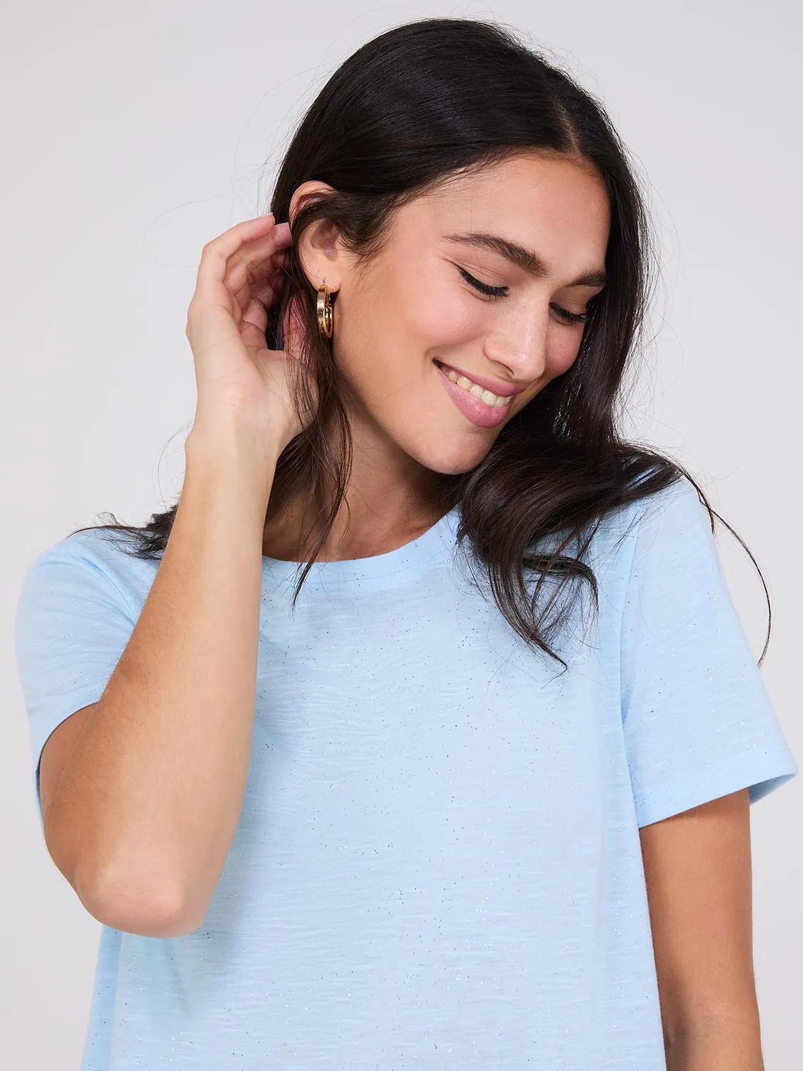 Sparkle Round Neck T-Shirt sold by Suzy Shier product image thumbnail 3