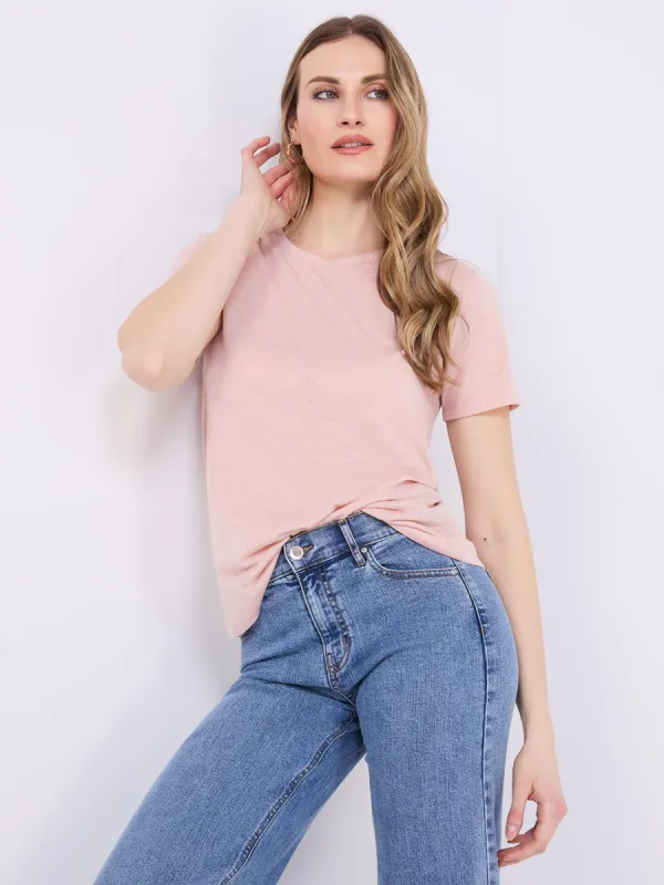 Sparkle Round Neck T-Shirt sold by Suzy Shier
