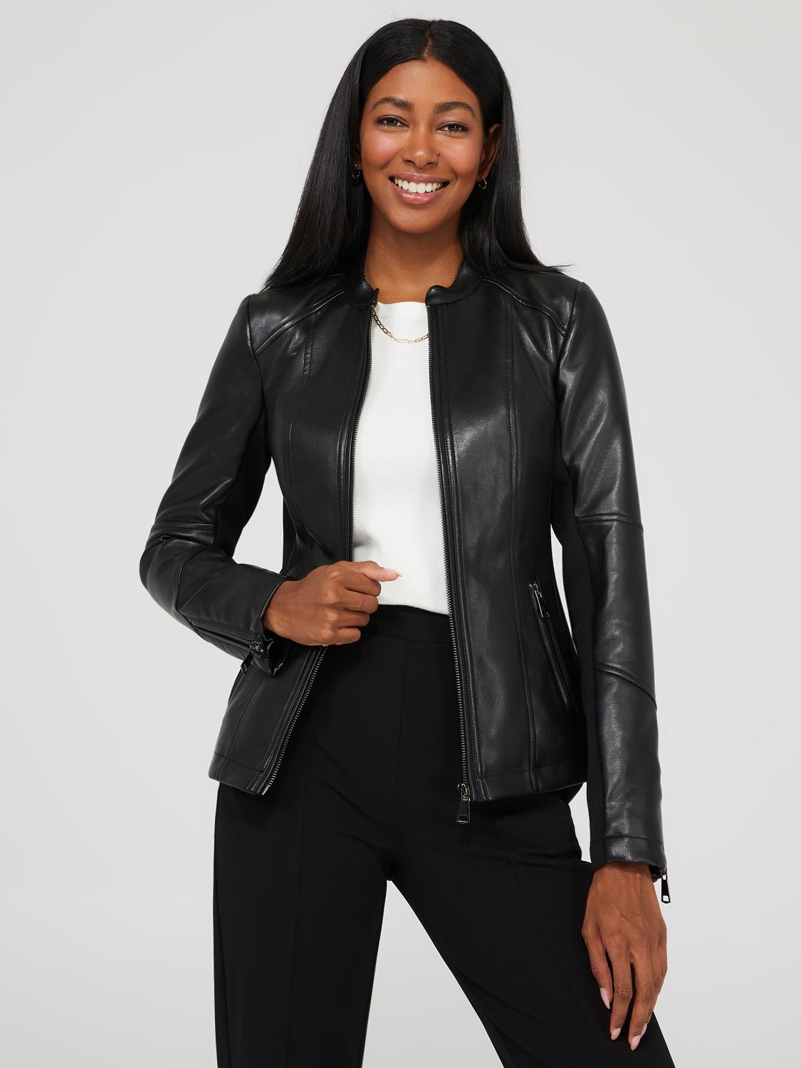 Faux Leather Jacket sold by Suzy Shier product image thumbnail 5