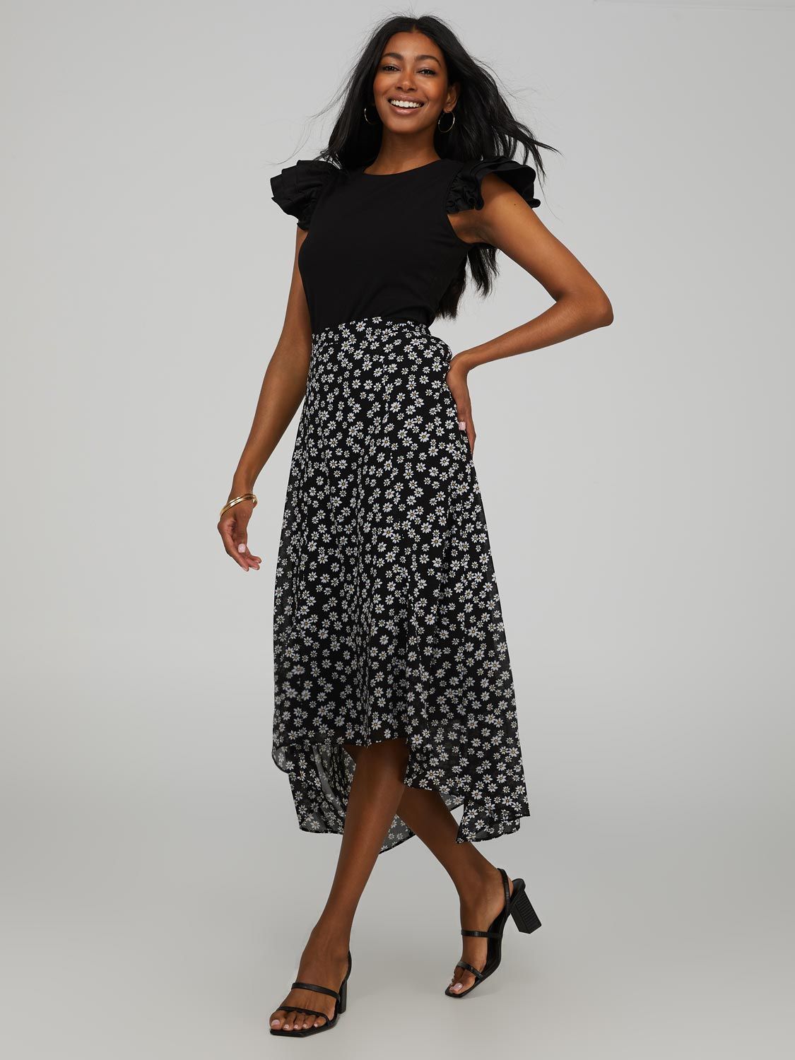 High-Low Pull-On Skirt sold by Suzy Shier product image thumbnail 2