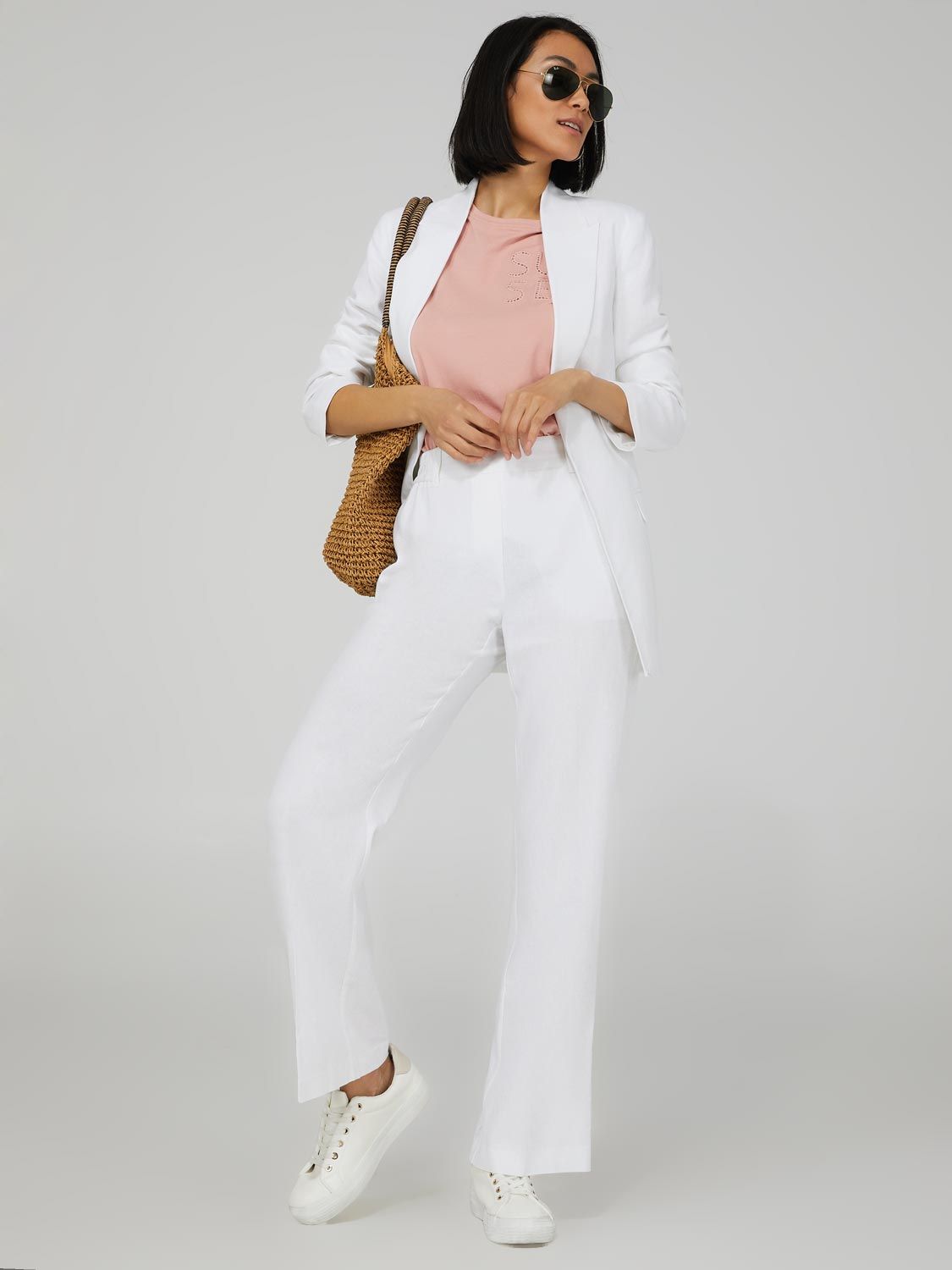 Linen Wide Leg Pants sold by Suzy Shier