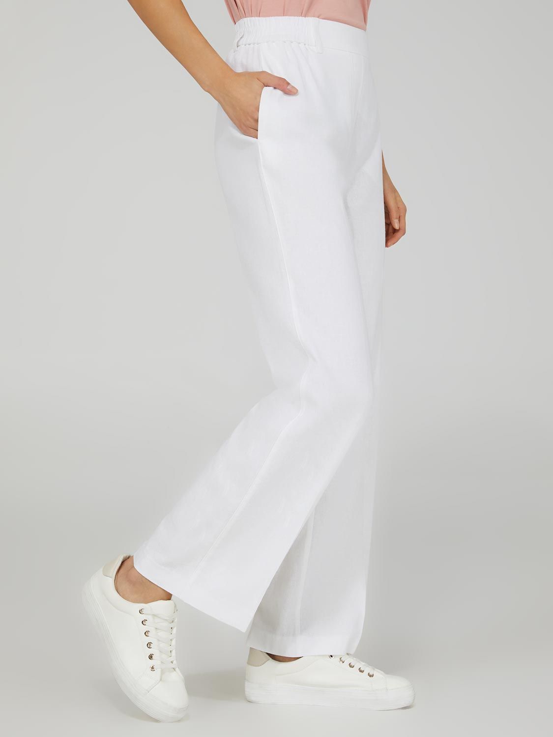 Linen Wide Leg Pants sold by Suzy Shier product image thumbnail 2