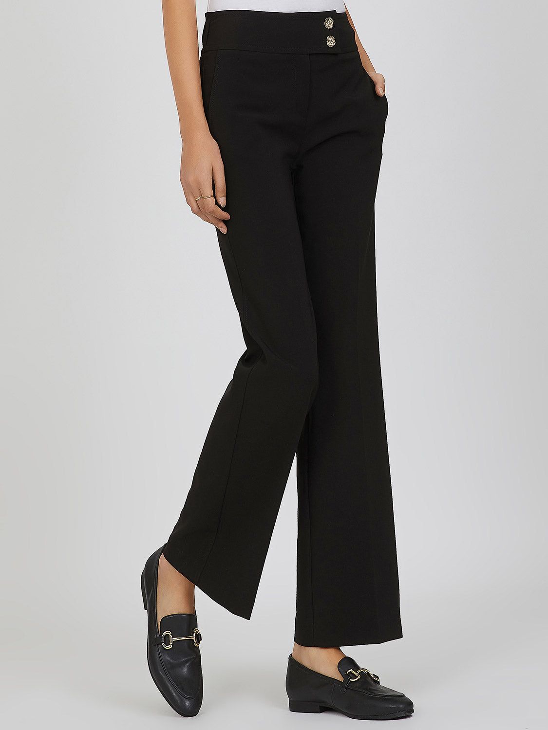 High Waist Wide Leg Pant sold by Suzy Shier