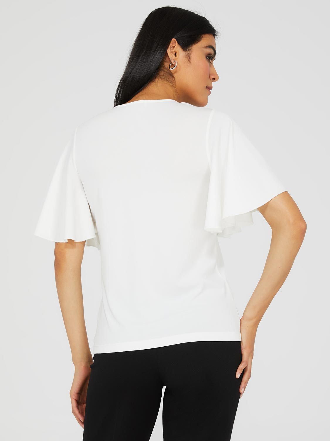 Flutter Sleeve Top With Metal Tassel Detail sold by Suzy Shier product image thumbnail 5