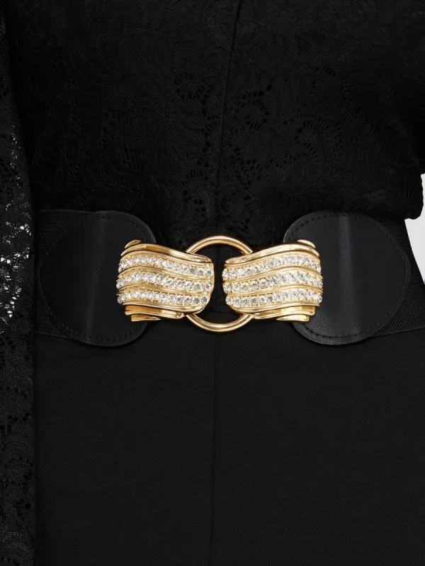 Carved Buckle Elastic Belt sold by Suzy Shier