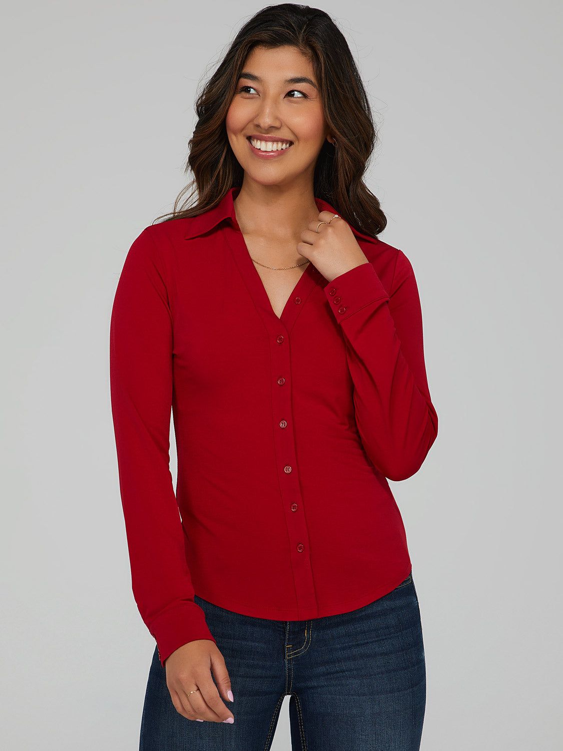 Classic Button-Down Shirt sold by Suzy Shier product image thumbnail 2