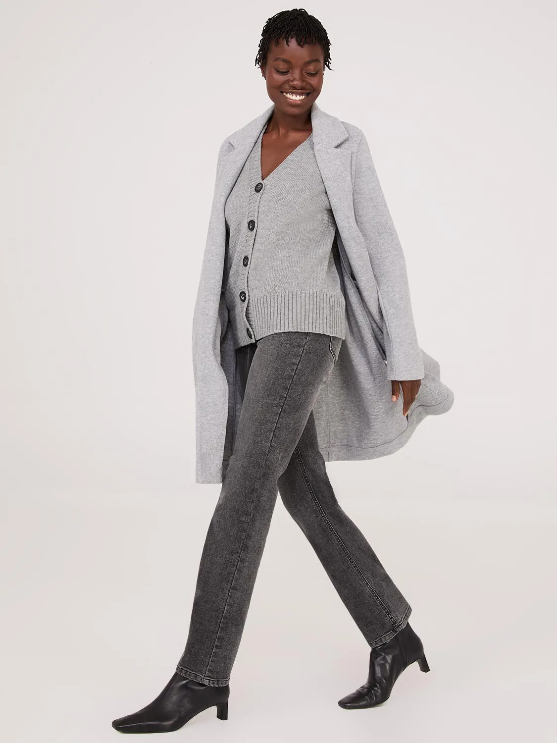 Sleeveless Button-Front Sweater Vest sold by Suzy Shier product image thumbnail 2