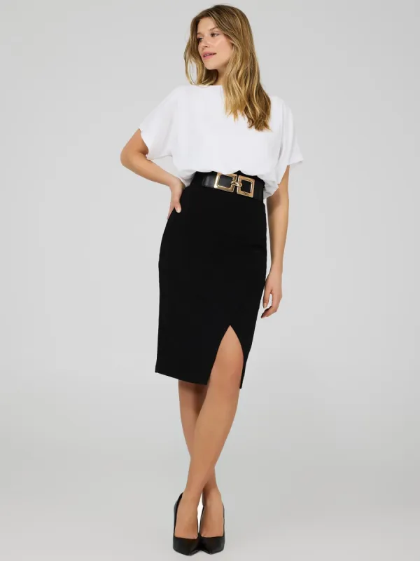 Gold Chunky Square Buckle Belt sold by Suzy Shier