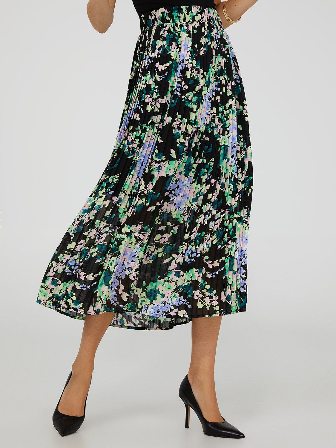 Floral Print Chiffon Skirt sold by Suzy Shier