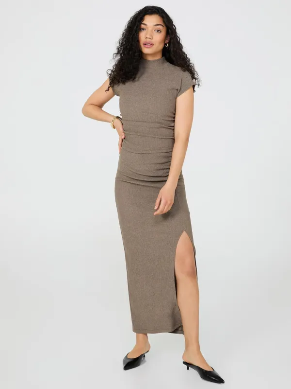 Long Pencil Skirt With Front Slit sold by Suzy Shier