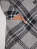 Plaid Notch Collar One-Button Duster sold by Suzy Shier