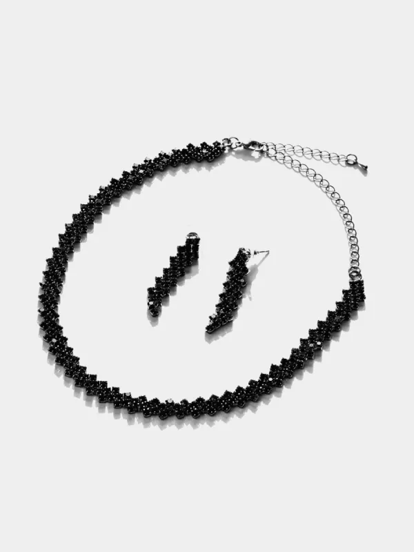 Jewelled Choker & Earring Set sold by Suzy Shier