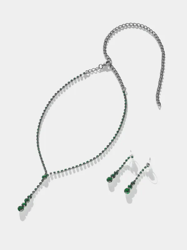 Matching Lariat Drop Necklace & Earring Set sold by Suzy Shier