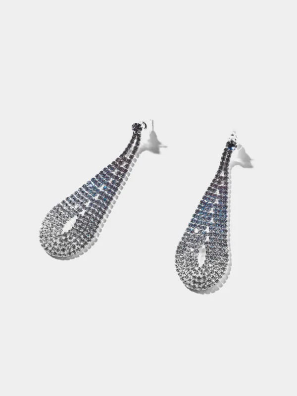 Jewelled Water Drop Earring made by Suzy Shier
