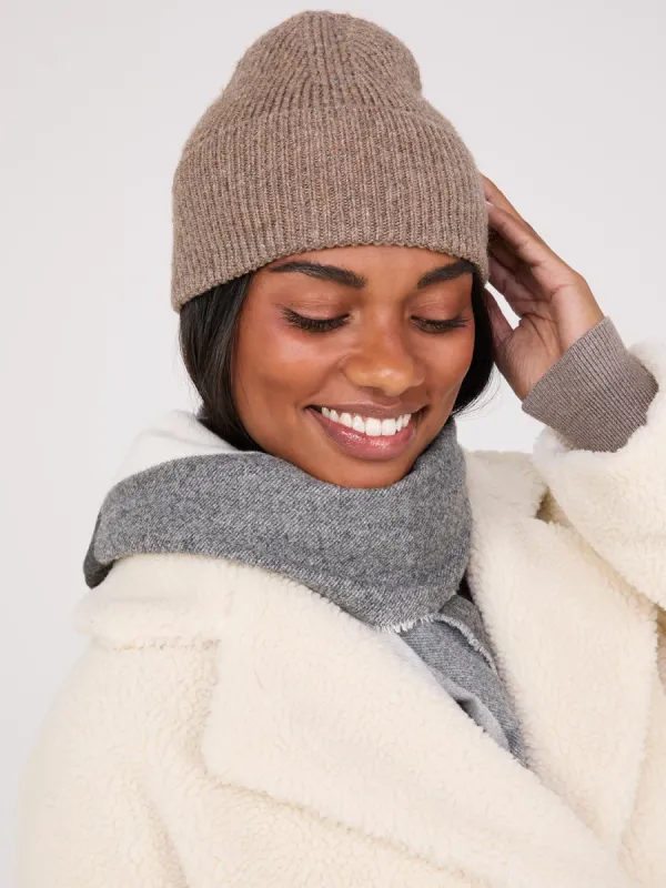 Faux Wool Ribbed Beanie made by Suzy Shier