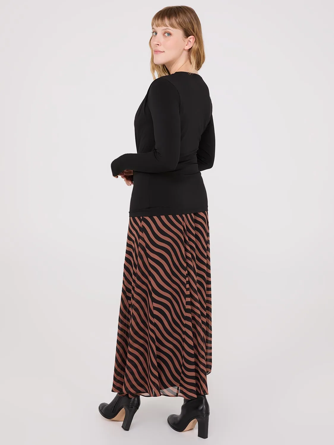 Ruched Drape Neck Top sold by Suzy Shier product image thumbnail 4