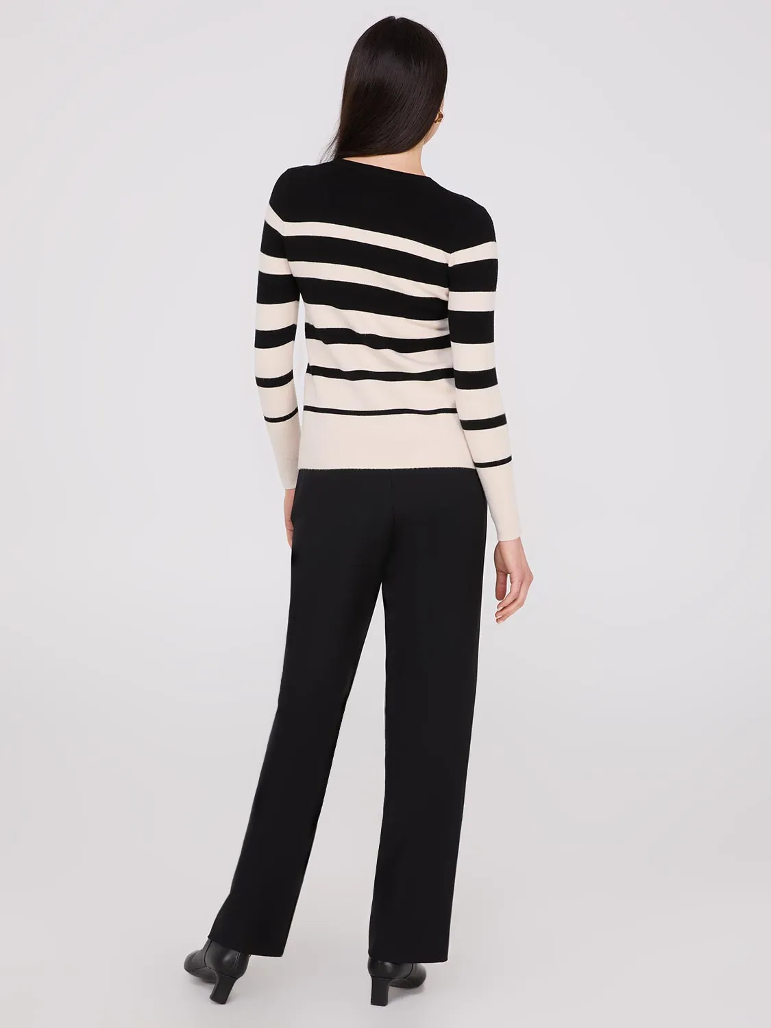 Colour Block Striped Button-Front Cardigan sold by Suzy Shier product image thumbnail 5