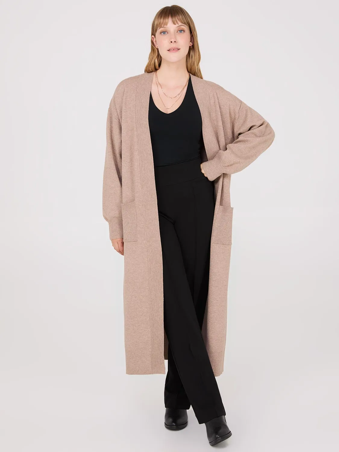 Drop Shoulder Long Duster sold by Suzy Shier product image thumbnail 5