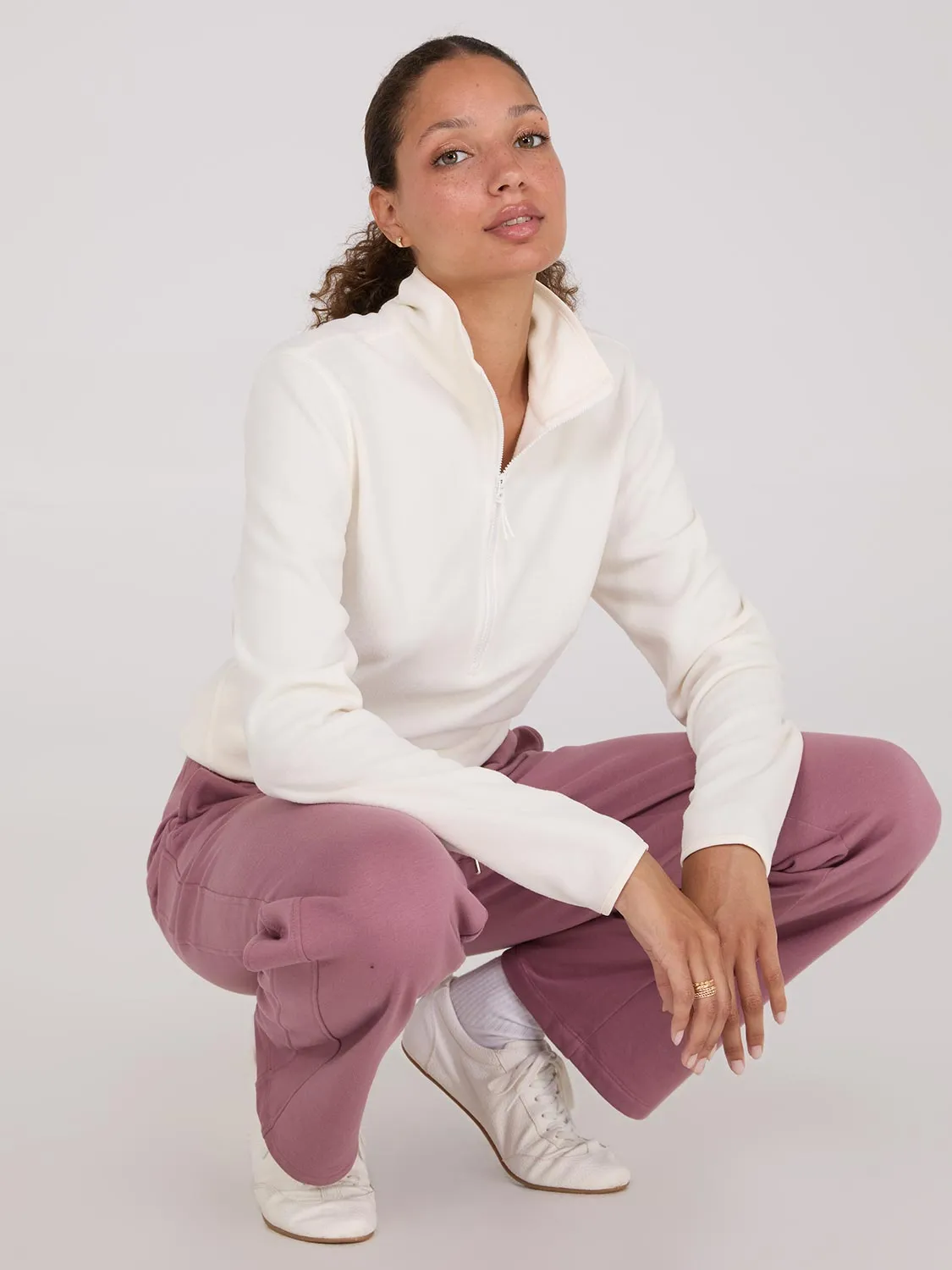 Half-Zip Polar Fleece Top sold by Suzy Shier