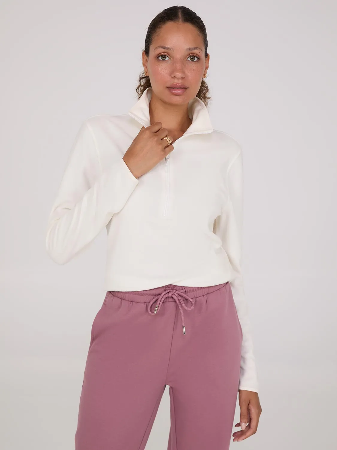 Half-Zip Polar Fleece Top sold by Suzy Shier product image thumbnail 2
