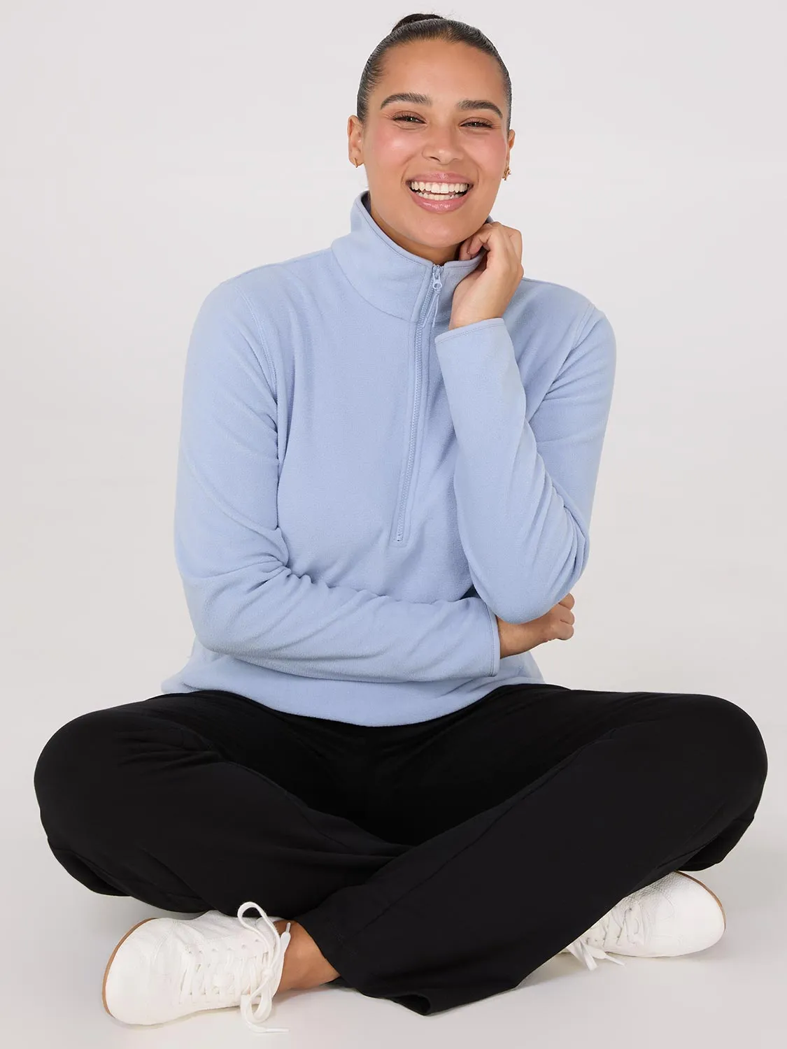 Half-Zip Polar Fleece Top sold by Suzy Shier product image thumbnail 5