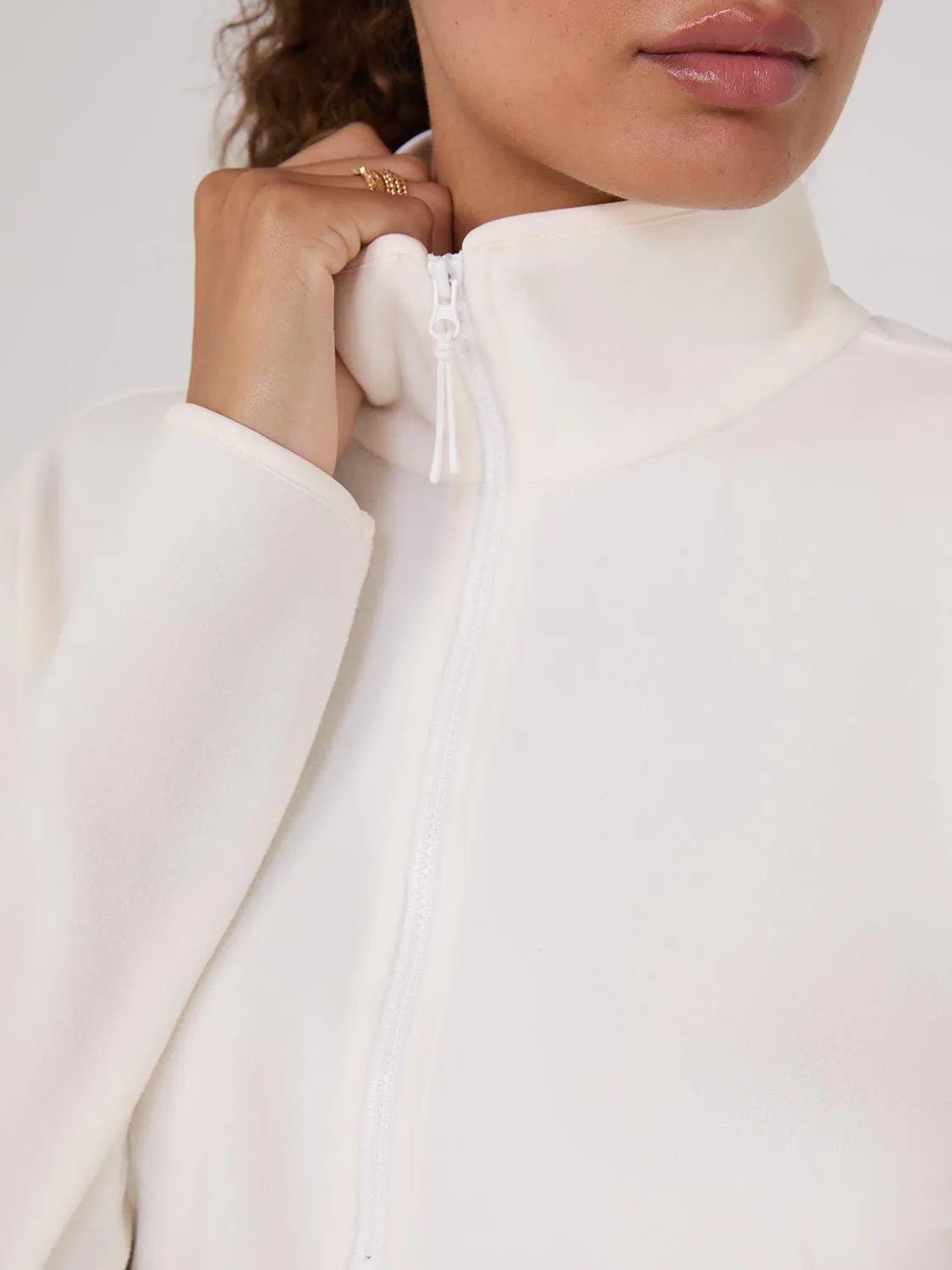 Half-Zip Polar Fleece Top sold by Suzy Shier product image thumbnail 3