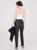 Faux Leather Front Pintuck Pants sold by Suzy Shier