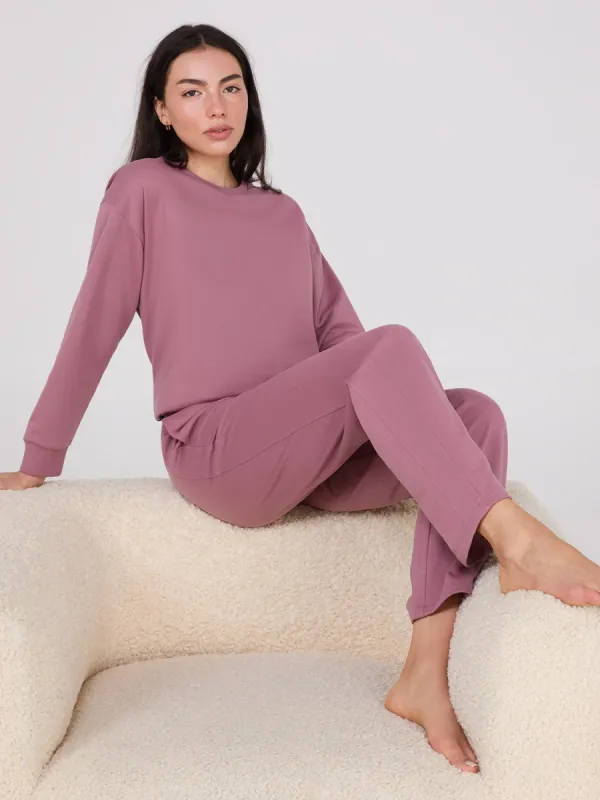 Straight Leg Fleece Sweatpants sold by Suzy Shier
