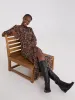 Paisley Print Chiffon Maxi Shirt Dress sold by Suzy Shier