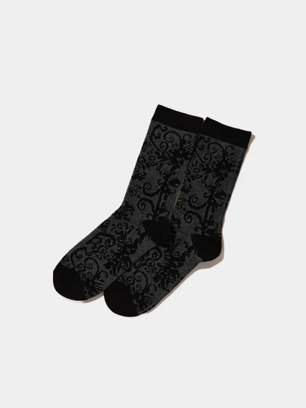 Lace Print Crew Socks sold by Suzy Shier