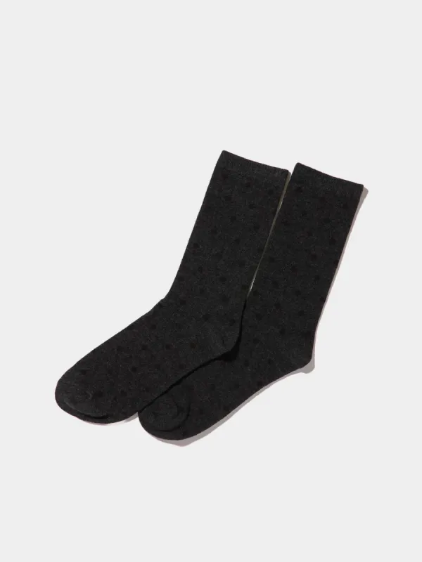 Monotone Dot Print Socks sold by Suzy Shier