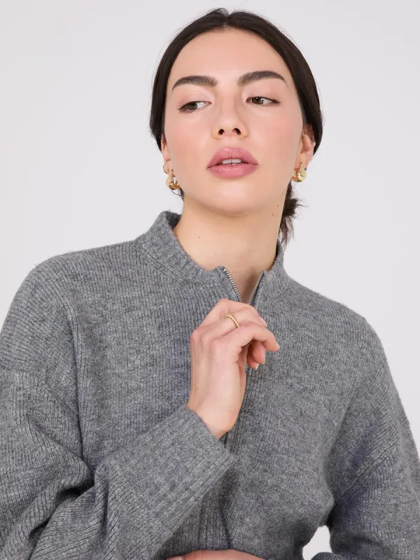Zip-Front Cardigan sold by Suzy Shier