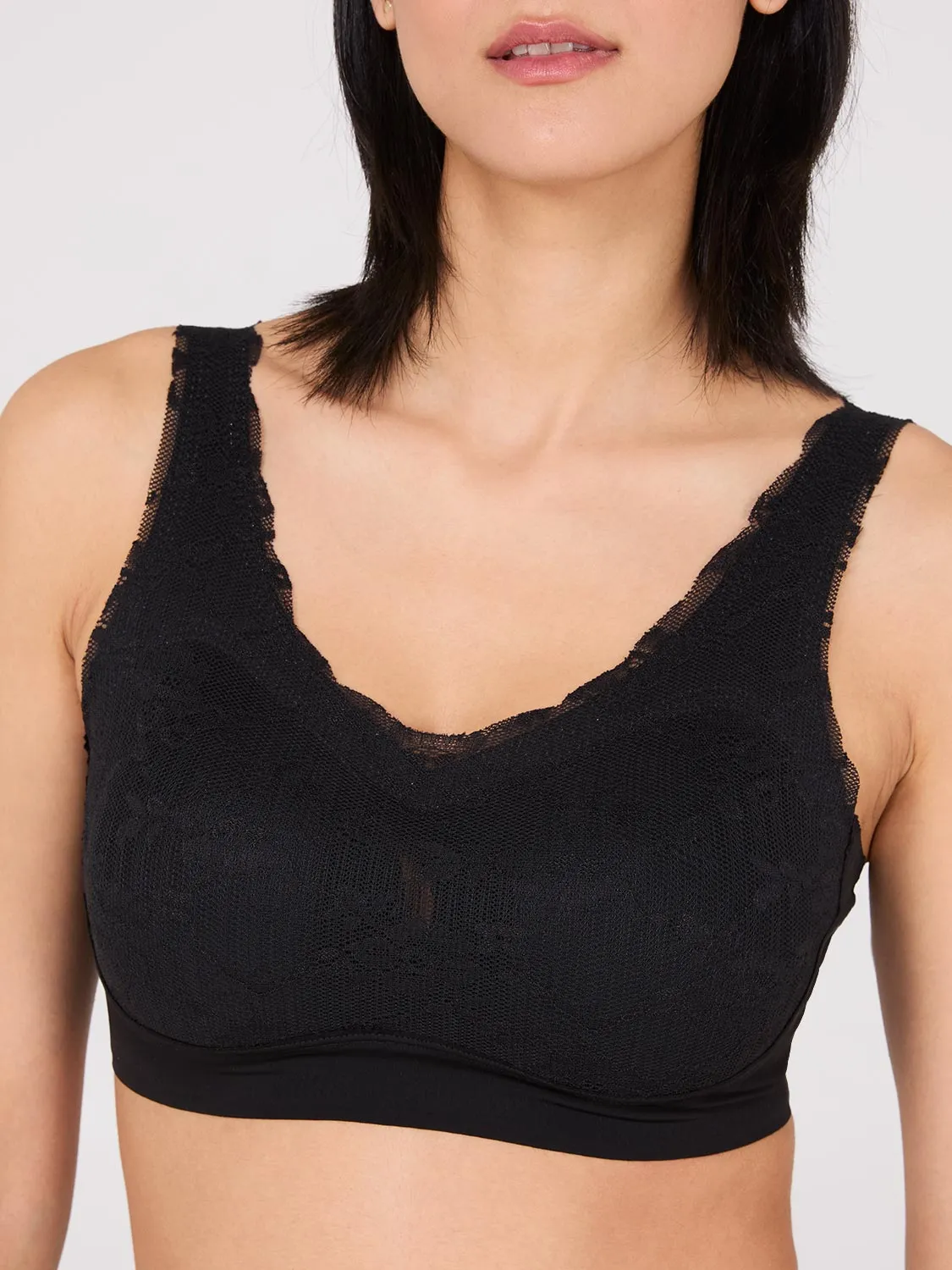 Lace Microfiber Bralette sold by Suzy Shier product image thumbnail 2