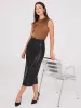 Faux Leather Belted Pencil Skirt sold by Suzy Shier