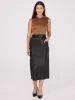 Faux Leather Belted Pencil Skirt sold by Suzy Shier