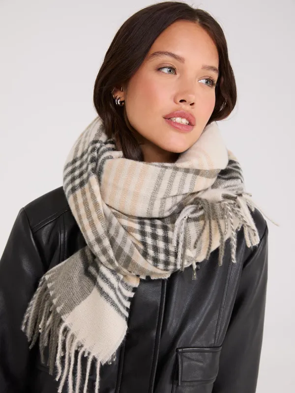 Soft Brushed Tartan Plaid Scarf sold by Suzy Shier