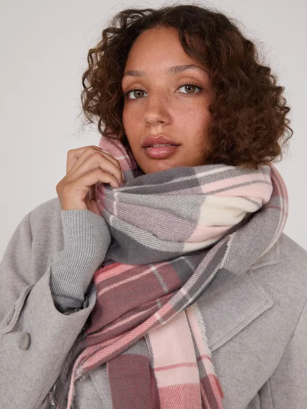Soft Brushed Madras Plaid Scarf sold by Suzy Shier