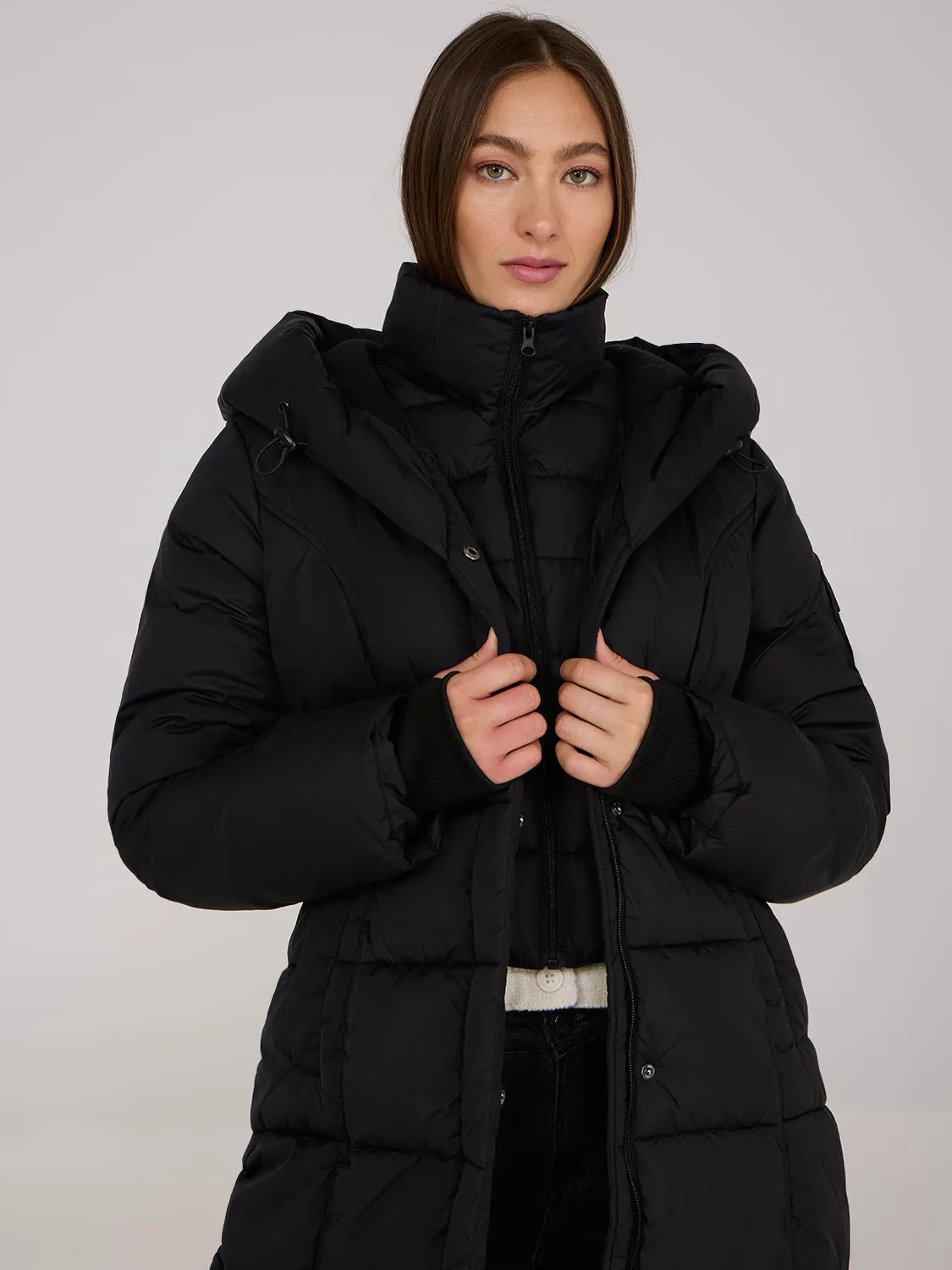 Mid-Length Fooler Puffer Jacket sold by Suzy Shier product image thumbnail 2