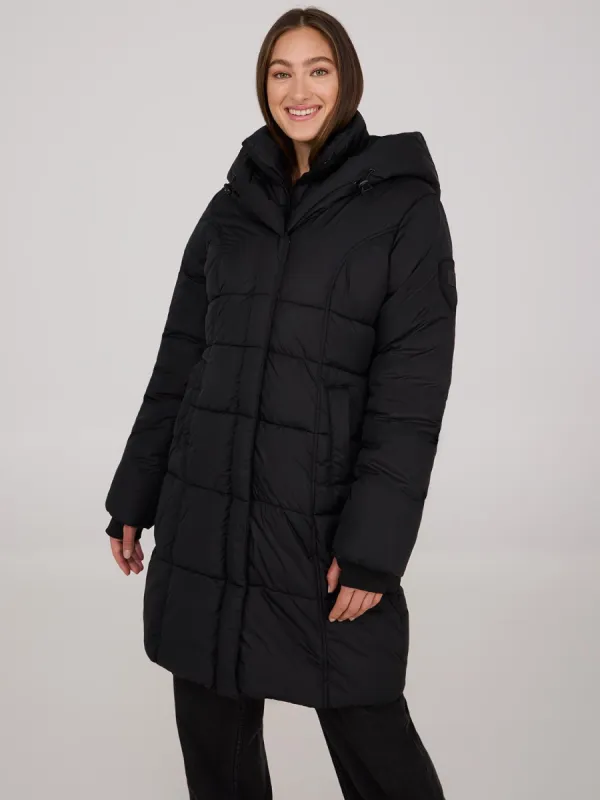 Mid-Length Fooler Puffer Jacket sold by Suzy Shier