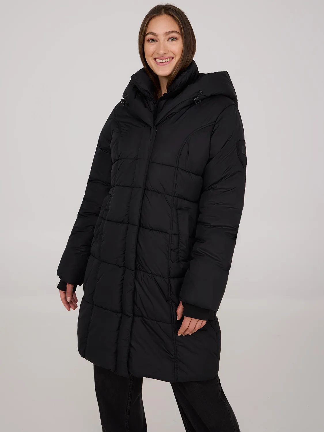 Mid-Length Fooler Puffer Jacket sold by Suzy Shier