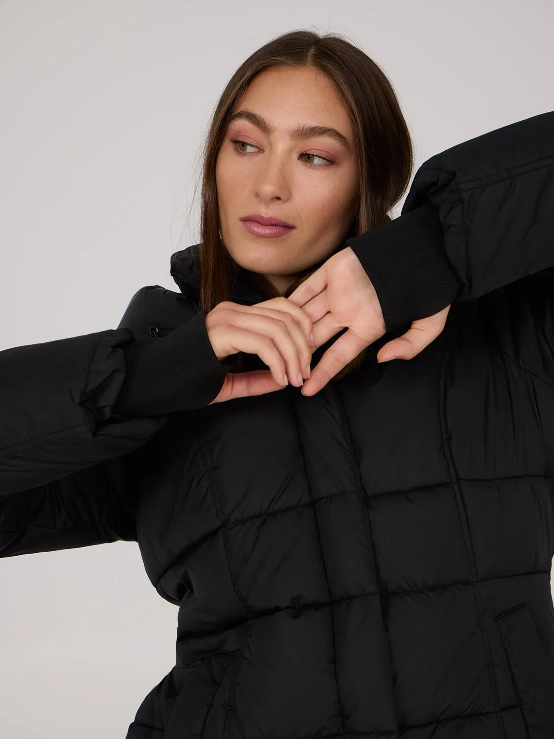 Mid-Length Fooler Puffer Jacket sold by Suzy Shier product image thumbnail 3
