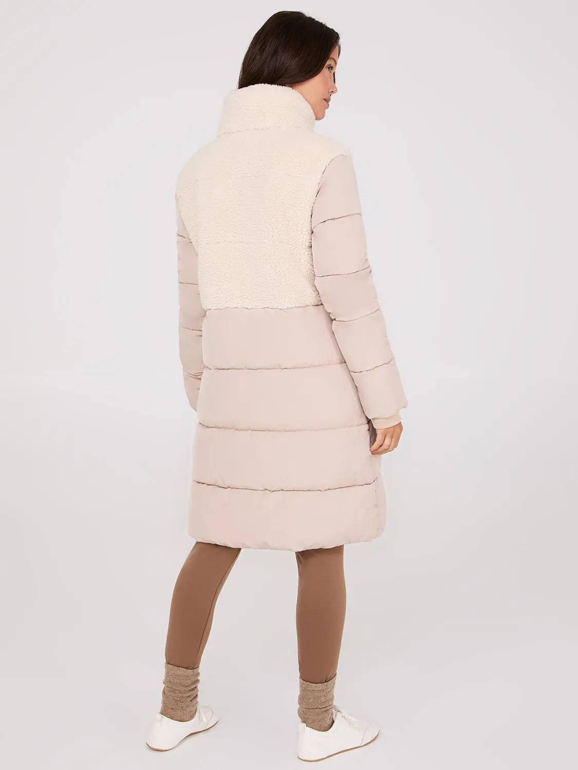 Shearling Puffer Jacket sold by Suzy Shier product image thumbnail 4