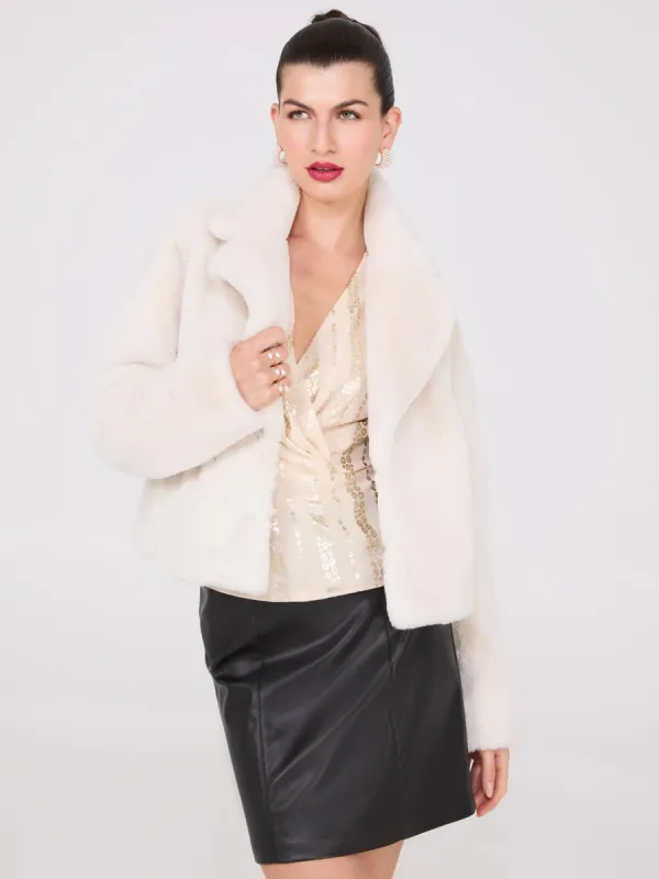 Faux Fur Jacket sold by Suzy Shier