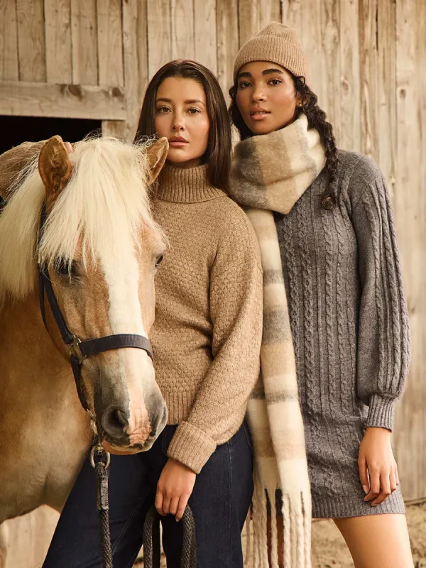 Melange Diamond Honeycomb Stitch Sweater sold by Suzy Shier