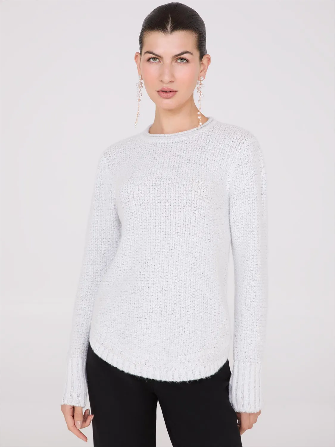 Long Sleeve Twisted Stitch Sweater sold by Suzy Shier product image thumbnail 2